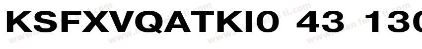 KSFXVQATKI0 43 130字体转换